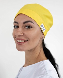 Медична шапочка жовта